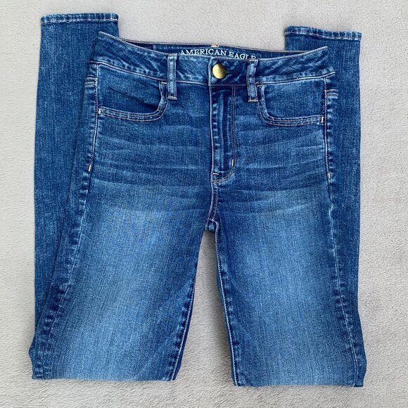 American Eagle Outfitters Super Stretch Hi-Rise Jeggings Sz2 - Picture 4 of 15